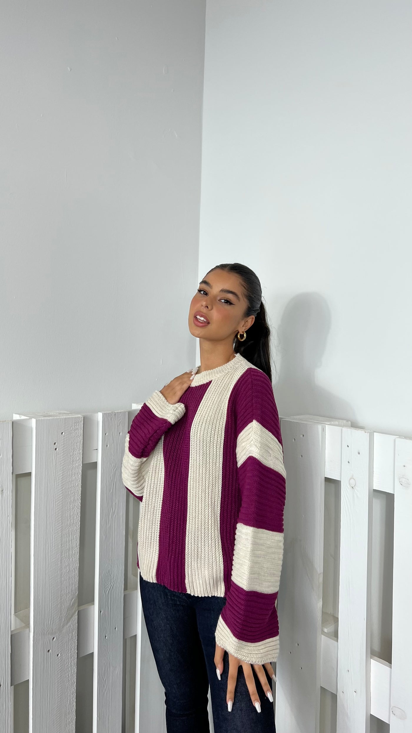 Batra-Stripe Pullover