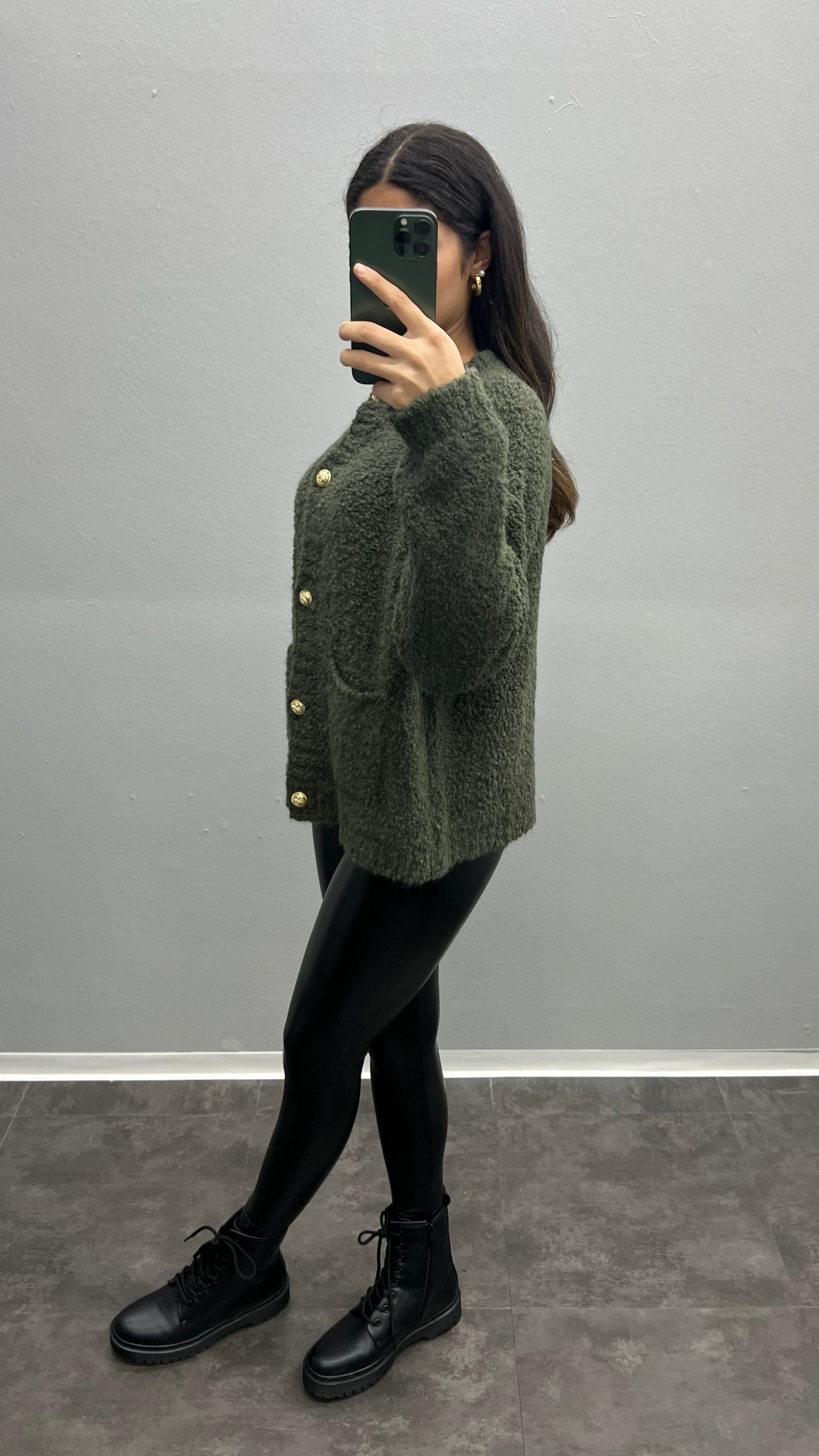 Elli Flauschige Strickjacke