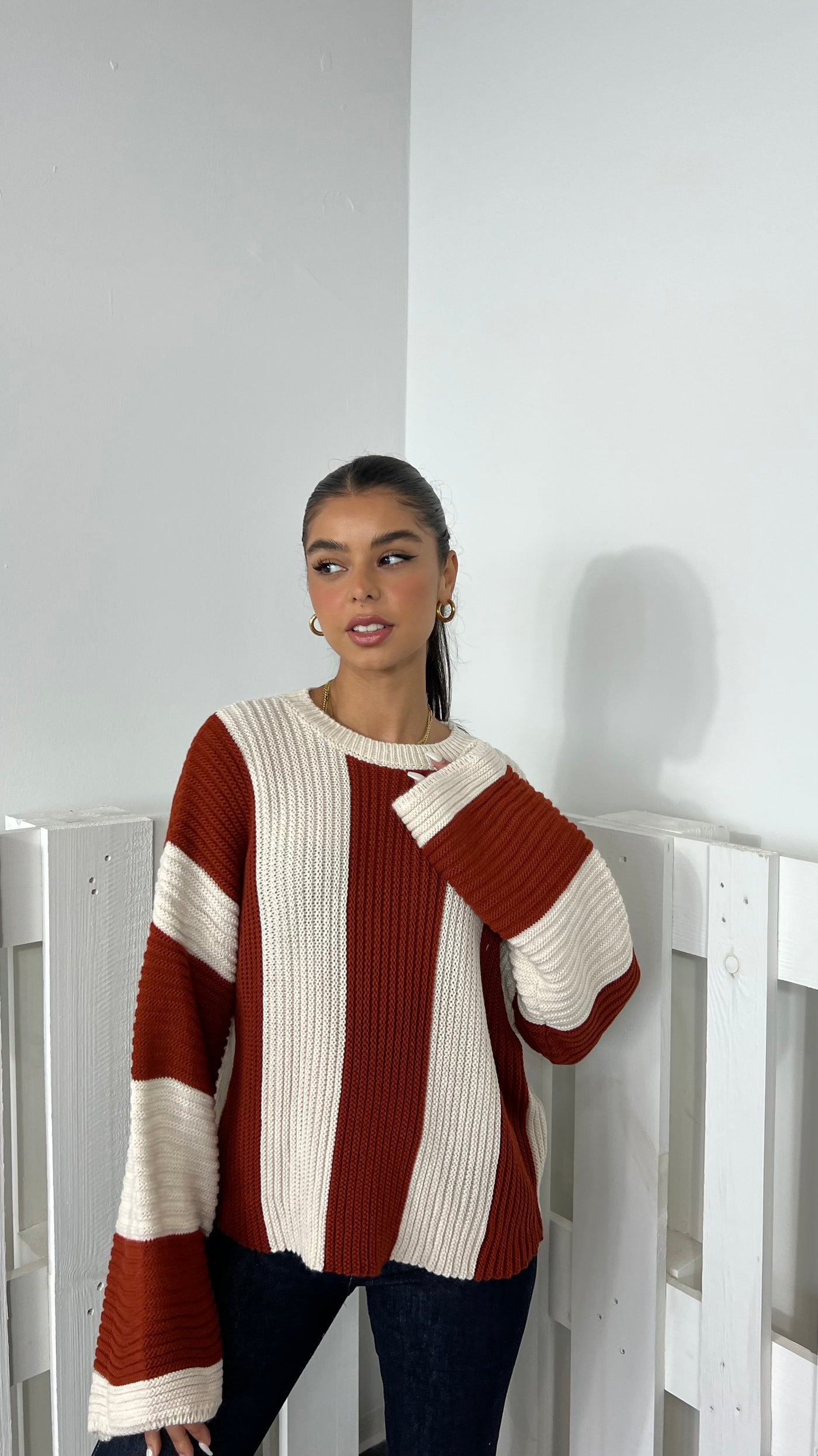 Batra-Stripe Pullover