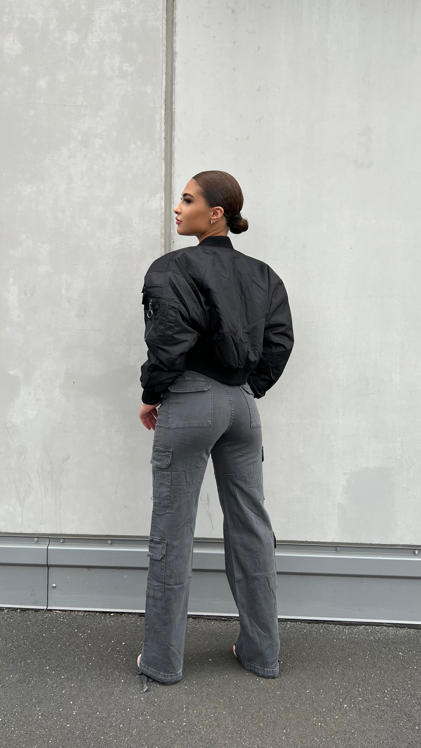 Negin Doppel-Pocket Cargojeans