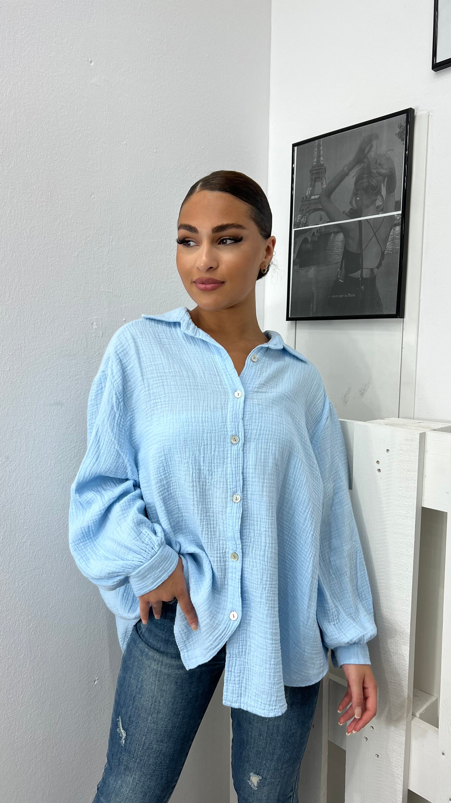 Melina Musselin Bluse