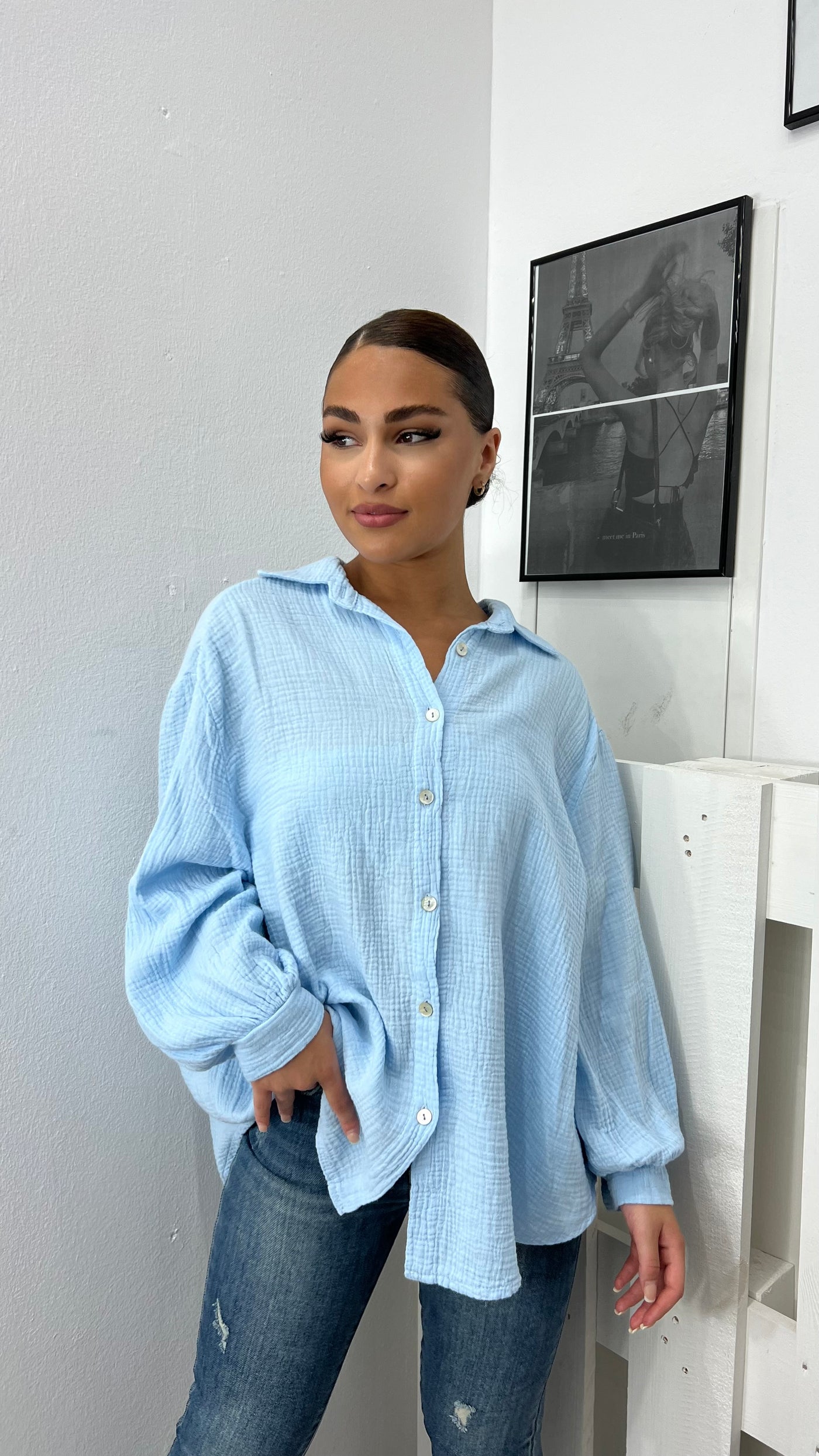 Melina Musselin Bluse