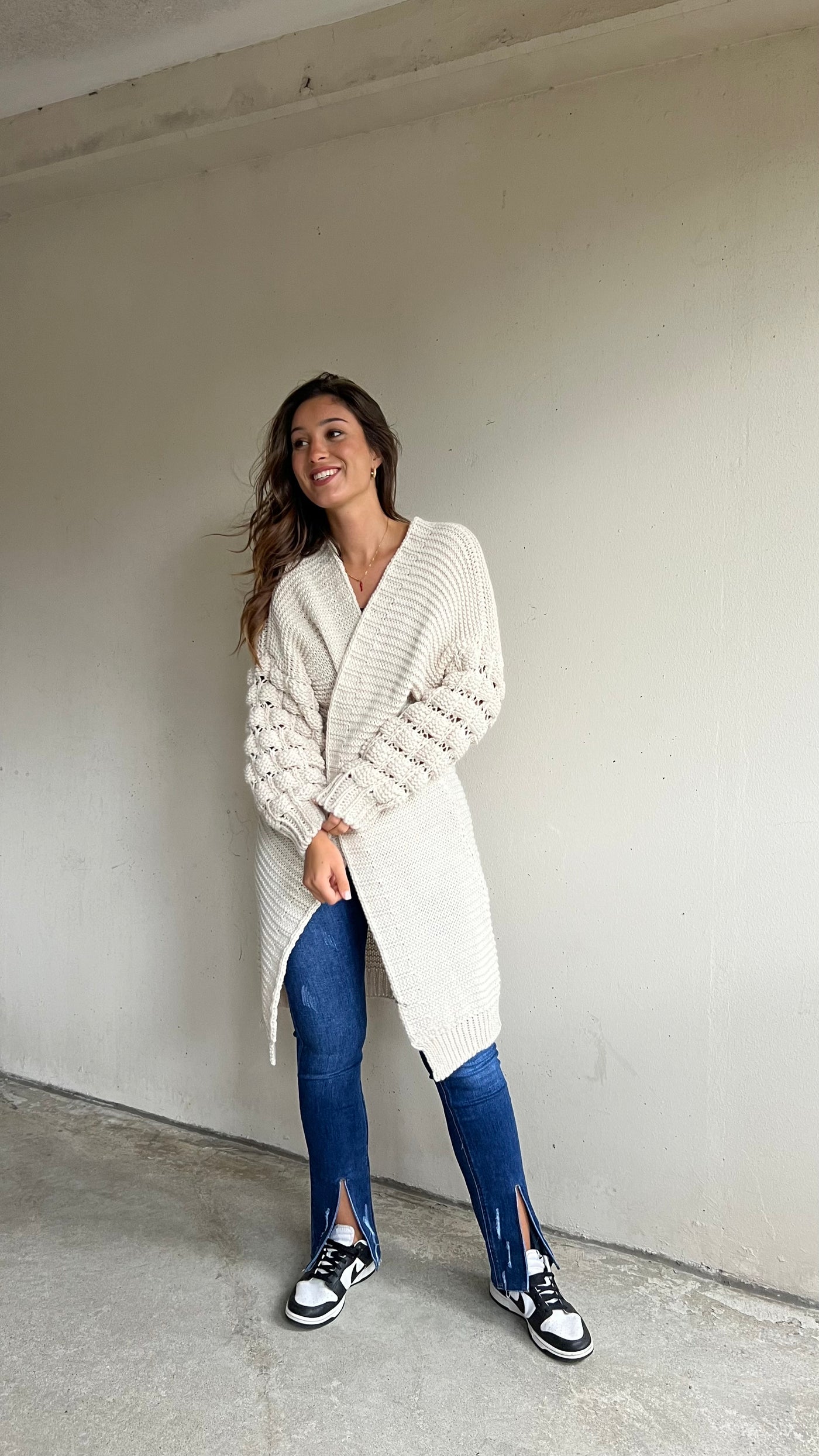 Basika-Bubble Strickjacke