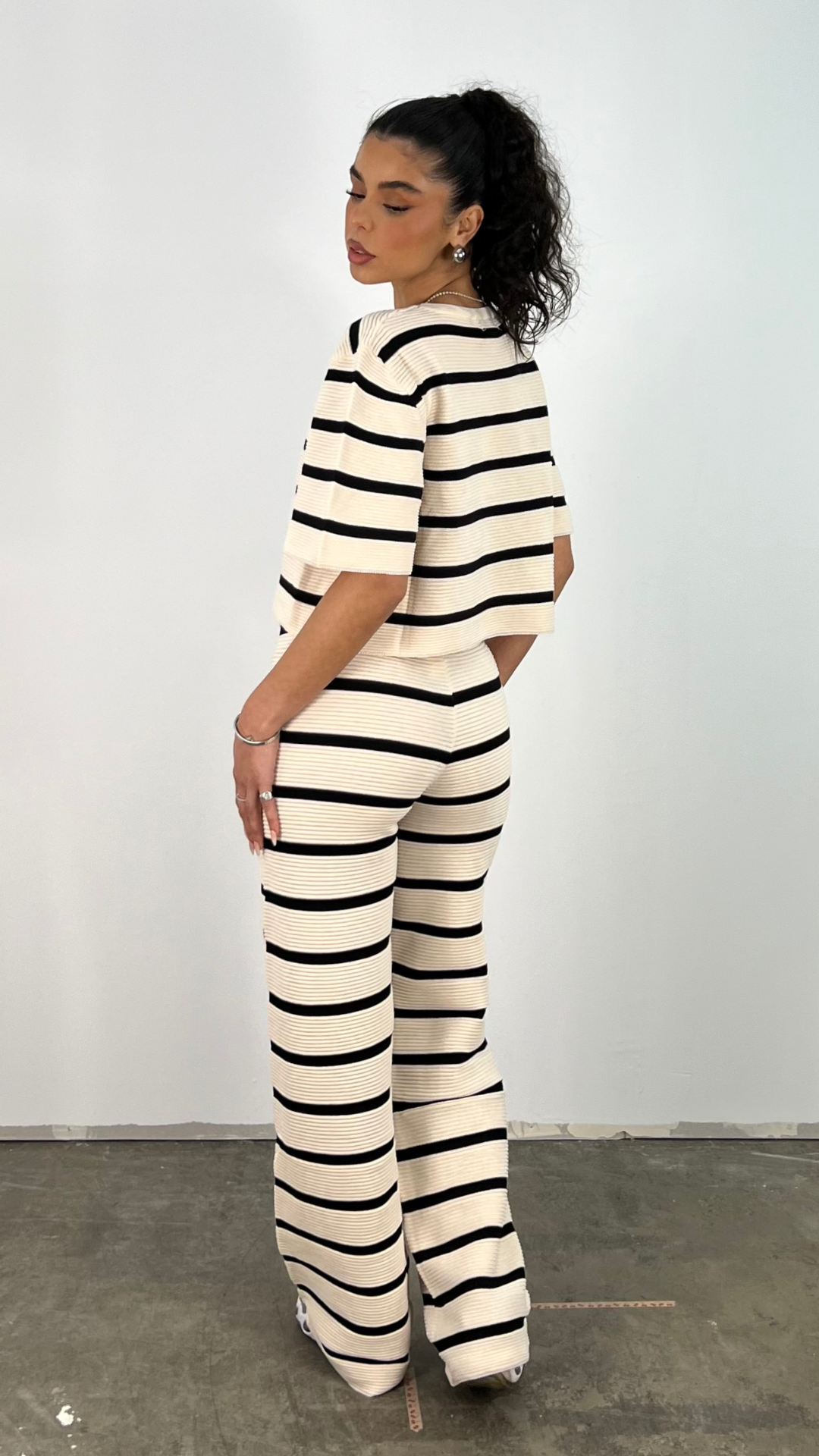 Stripe two-piece Polli