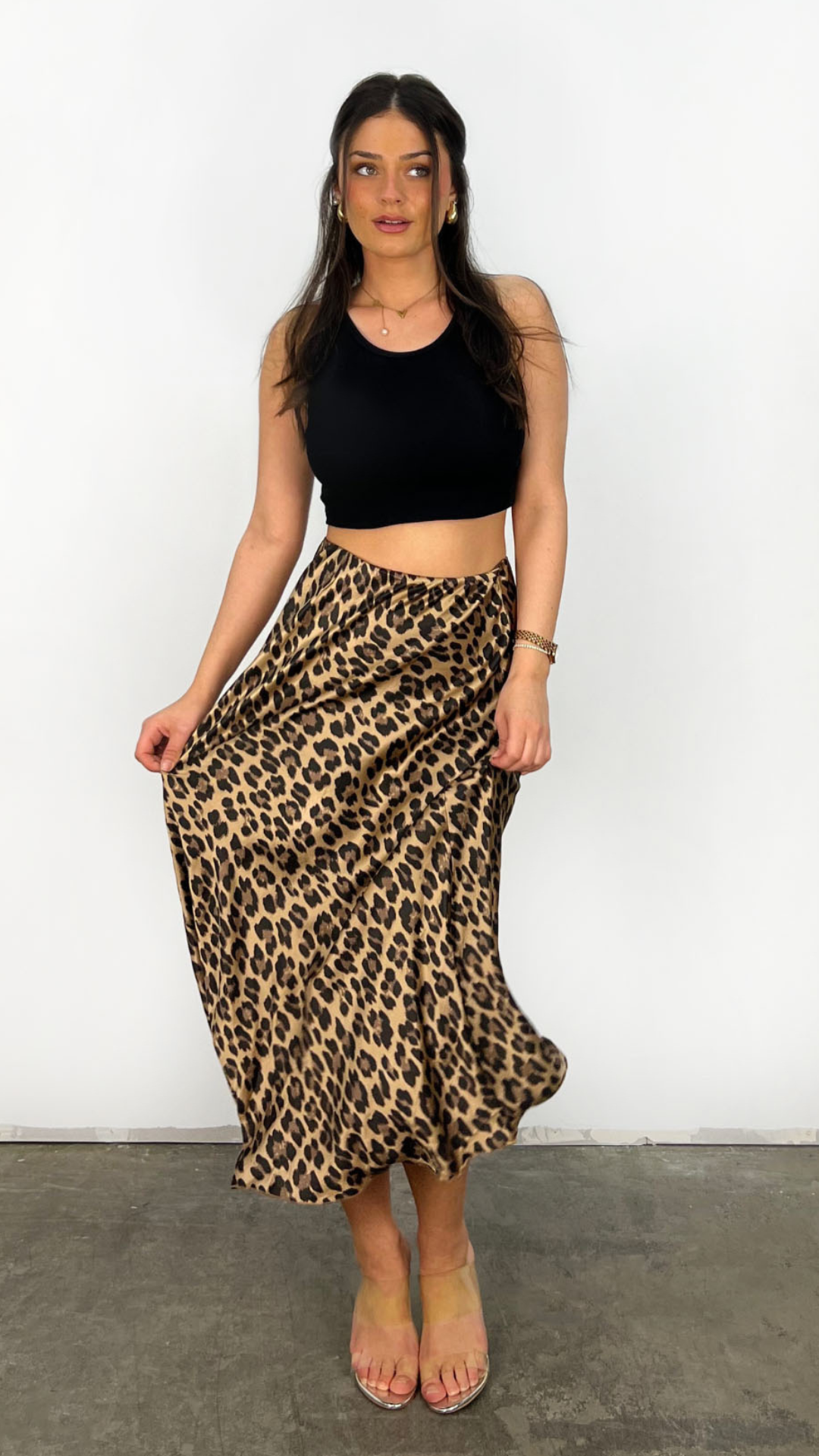 Leo skirt in satin